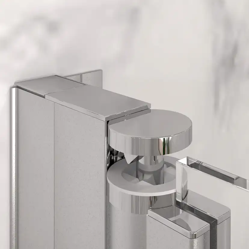 Distansprofil Hietakari för Duschvägg Forma Vändbar/Vikbar Anodiserad Grå