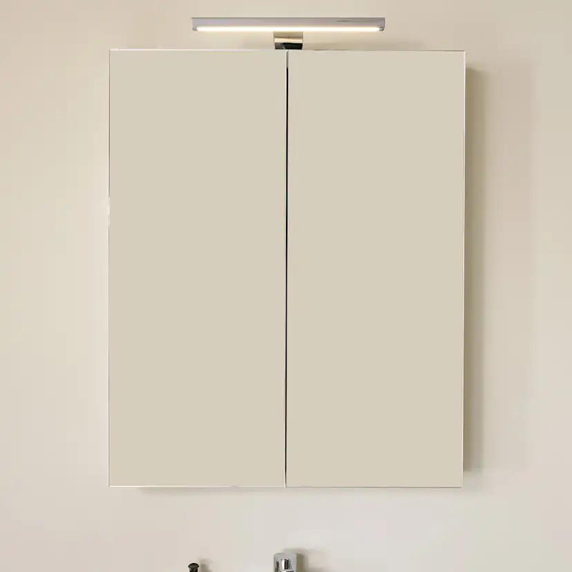 Möbelpaket Vedum Free 615 Compact Maja med Tvättställ och Spegelskåp Viken Vit