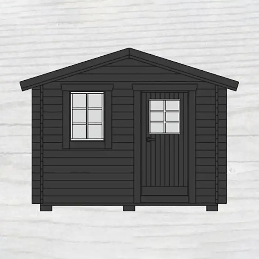 Friggebod Baseco Bruks 10 m² Stuga i Trä med Sadeltak