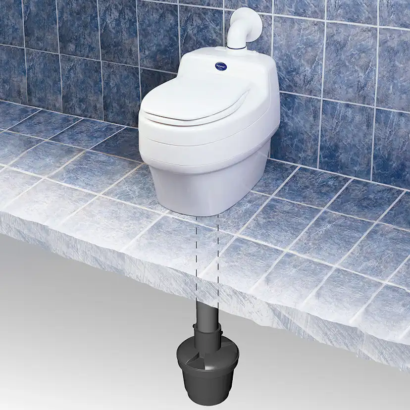 Fritidstoalett Separett Villa För Extern Latrinbehållare