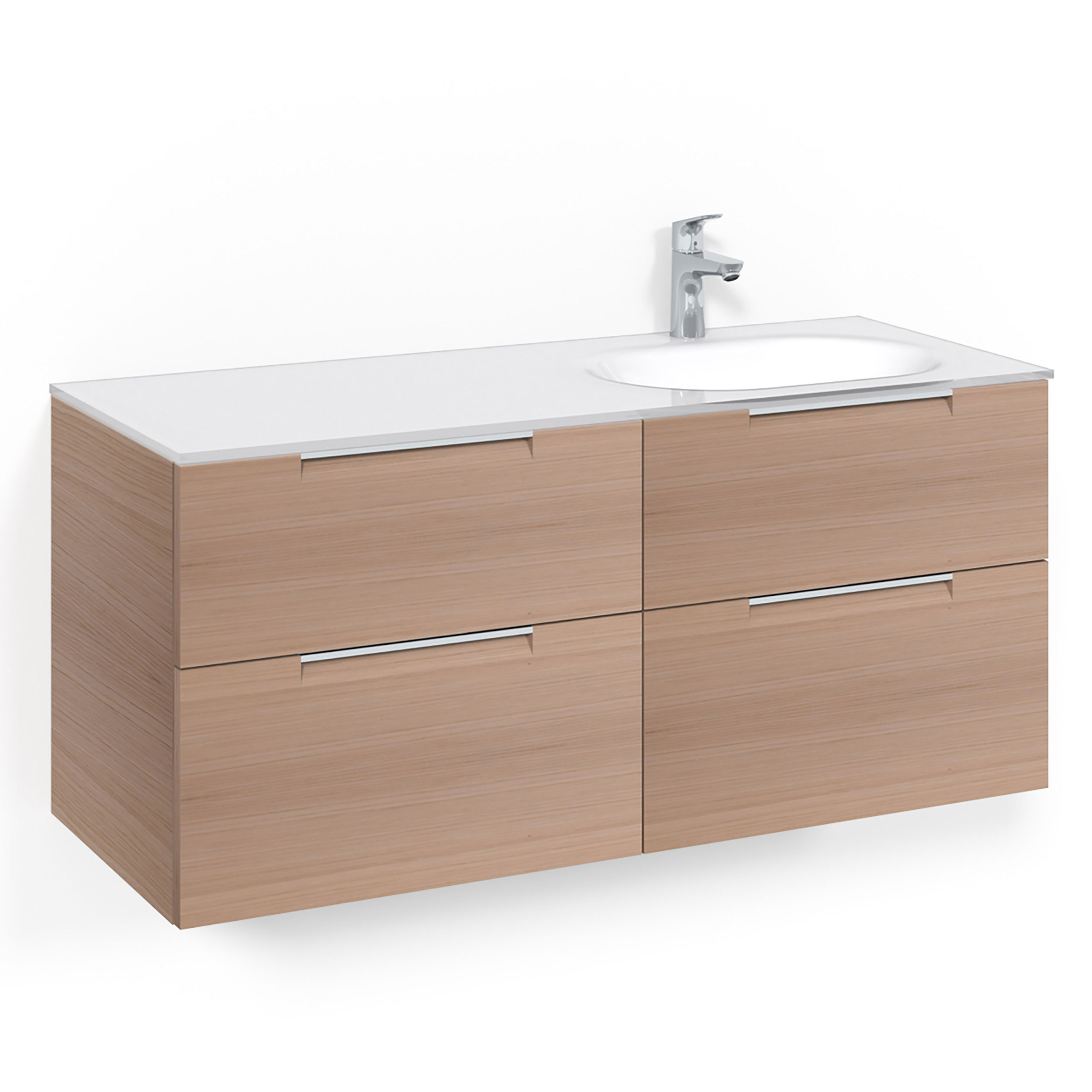 Tvättställsskåp Macro Design Crown Grip Med Glastvättställ