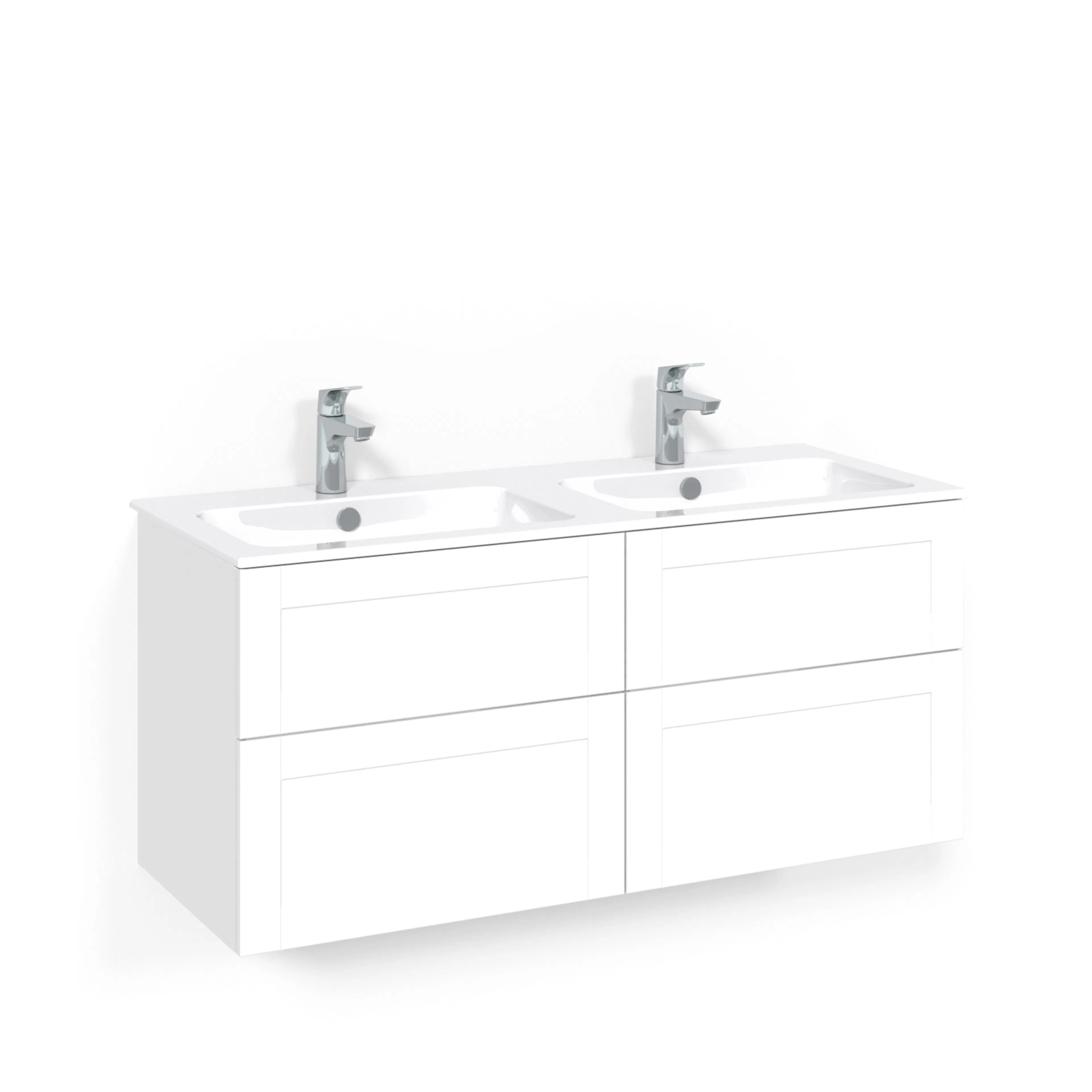 Tvättställsskåp Macro Design Crown Frame med Dubbelt Tvättställ