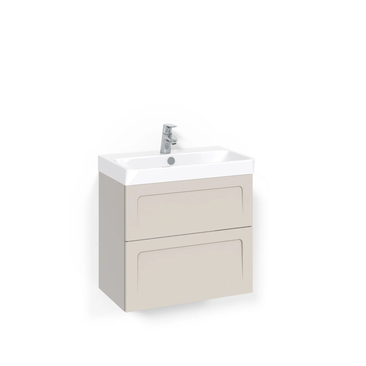 Tvättställsskåp Macro Design Crown Ramlucka Light 70