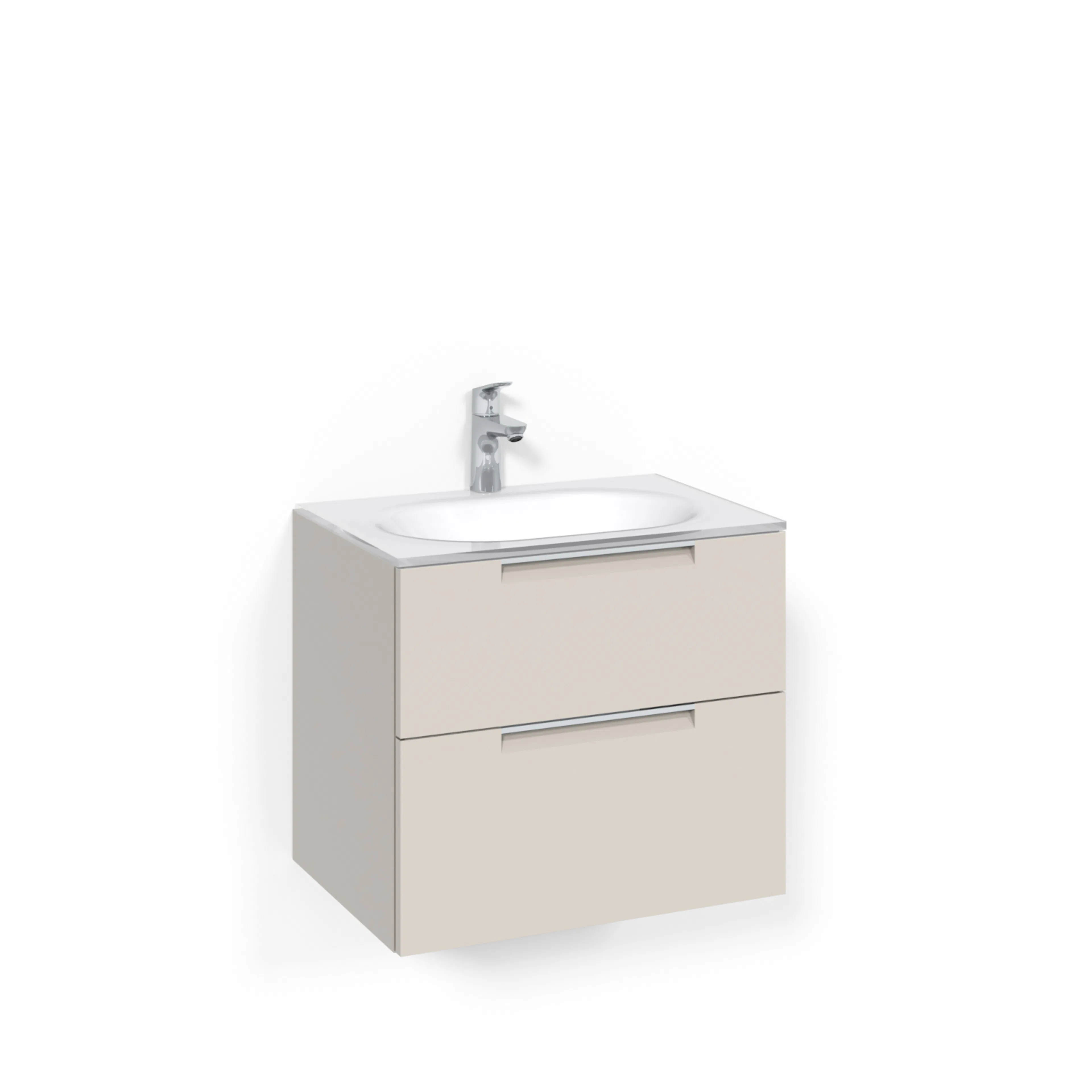 Tvättställsskåp Macro Design Crown Grip Med Glastvättställ