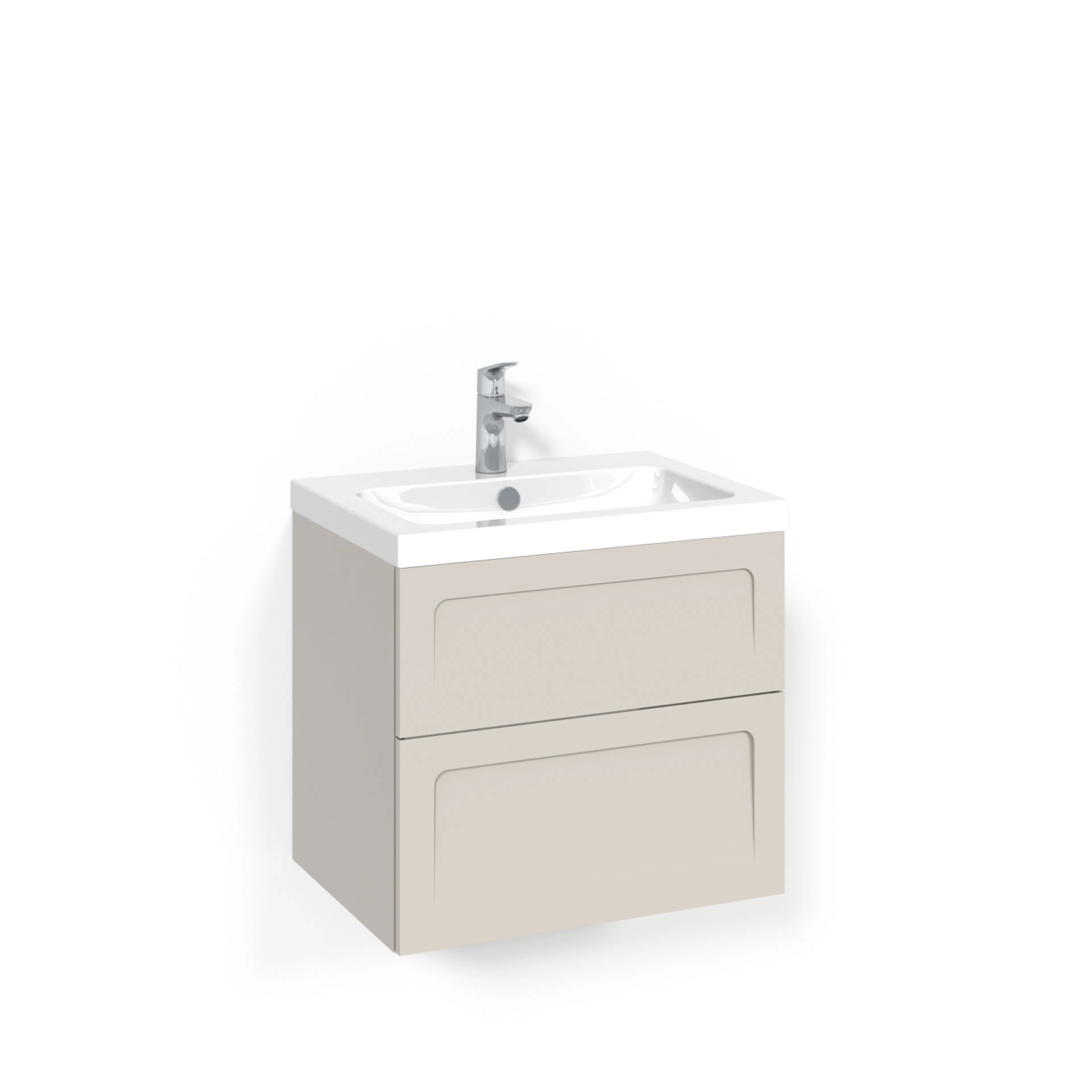 Tvättställsskåp Macro Design Crown Ramlucka Light 45