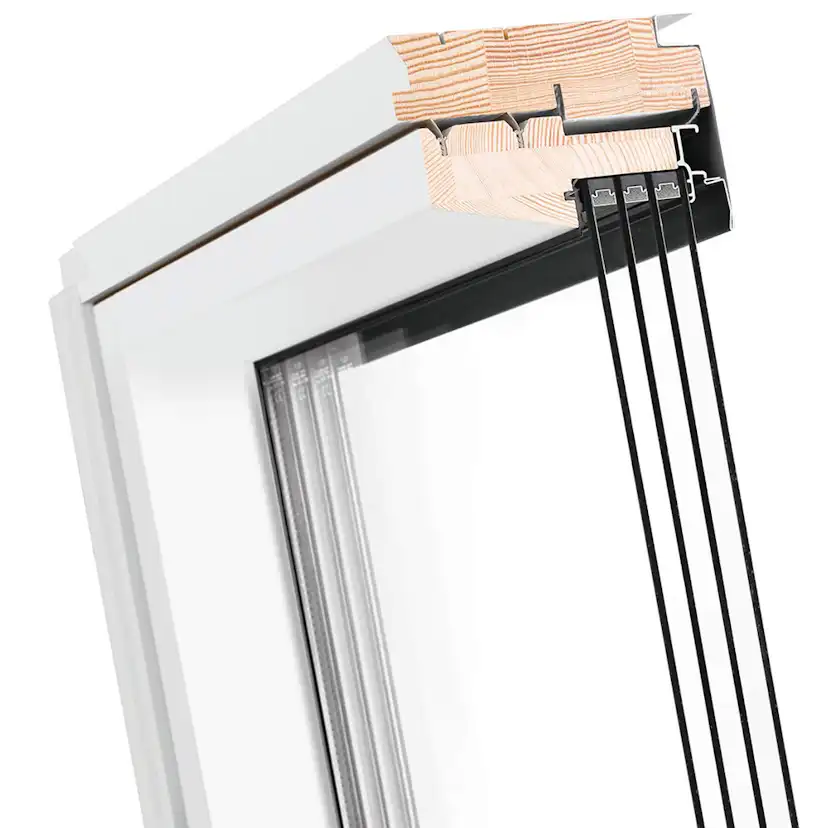 Takfönster Fakro Thermo Passiv Pivåhängt 4-Glas Aluminium