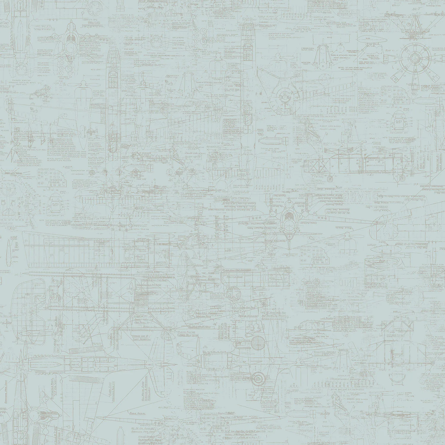 Tapet Galerie Wallcoverings Blueprint G56207