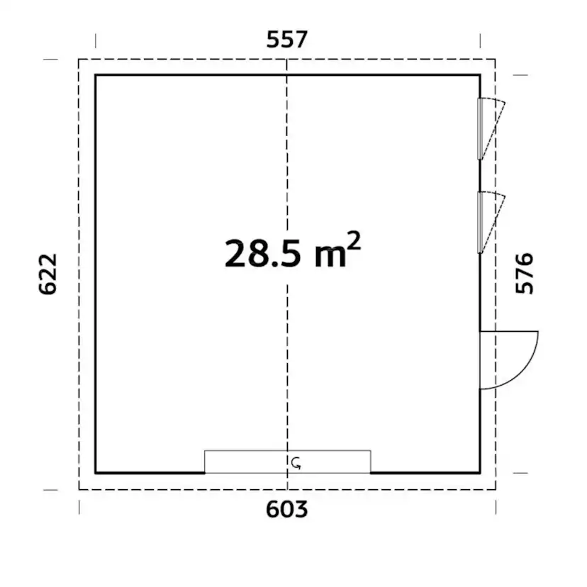 Garage Palmako Andre 28,5 m2