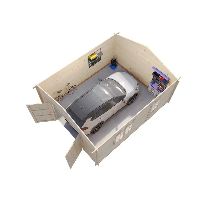 Garage Palmako Roger 23,9 m2 med Dörr