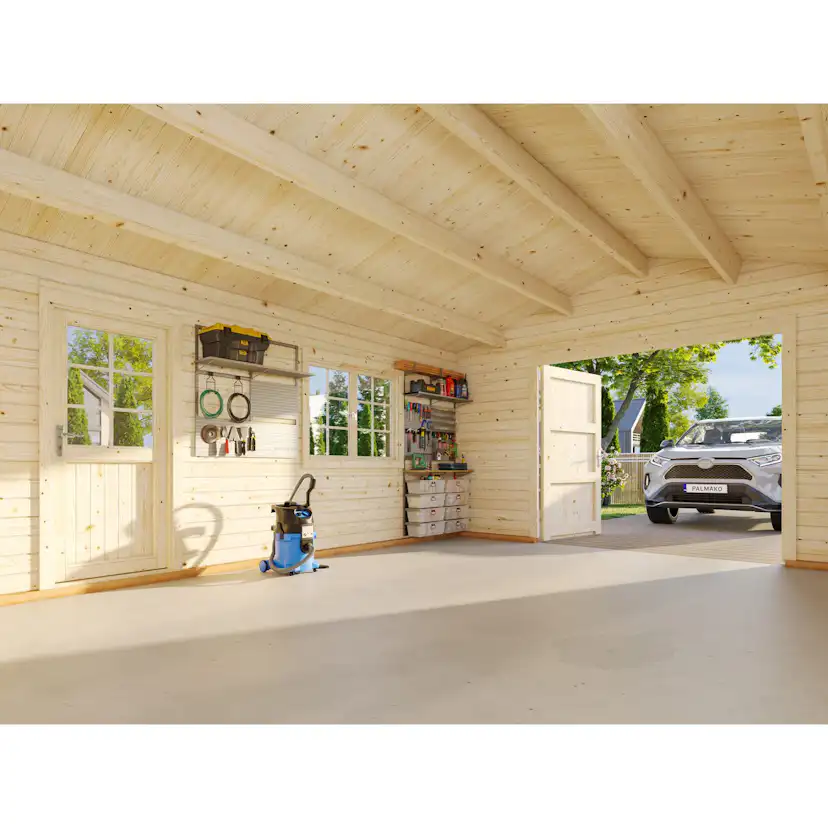 Garage Palmako Roger 23,9 m2 med Dörr