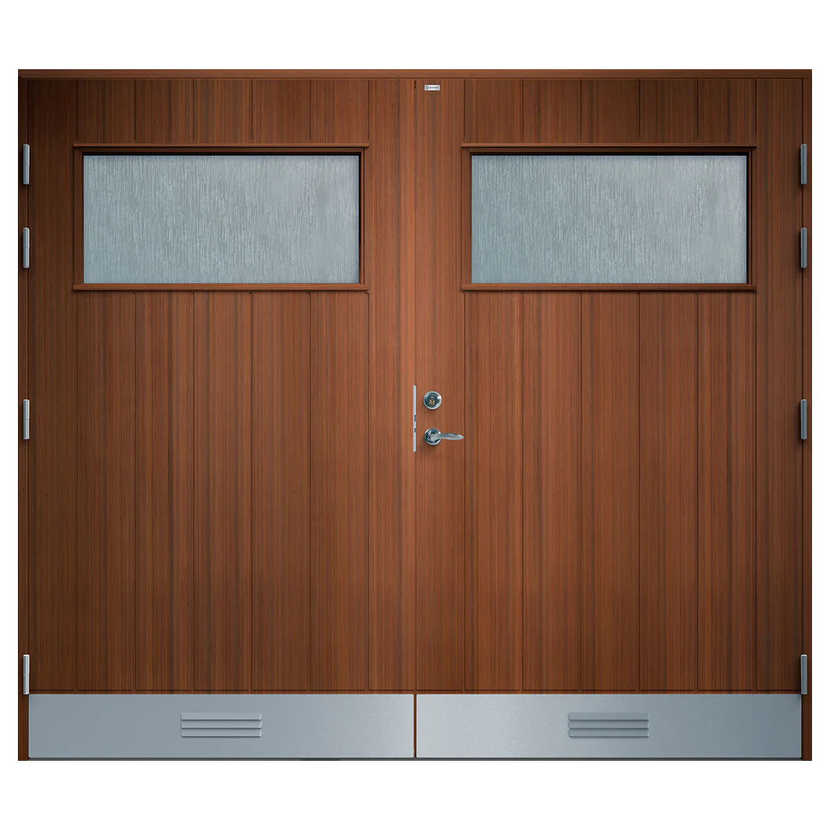 Garagedörr Diplomat Anna Cotswoldglas Teak