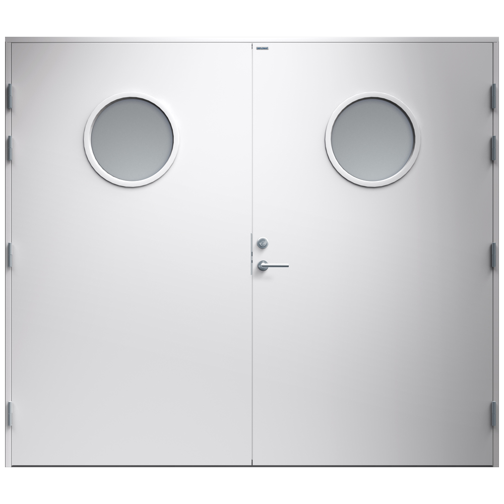 Garagedörr Diplomat Rosa Klarglas