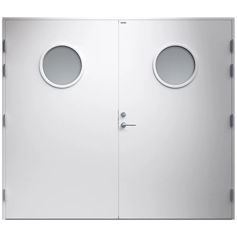 Garagedörr Diplomat Rosa Klarglas