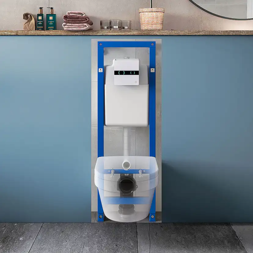 Vägghängd Toalettstol Gustavsberg Nordic3 All In One 3630 Komplett