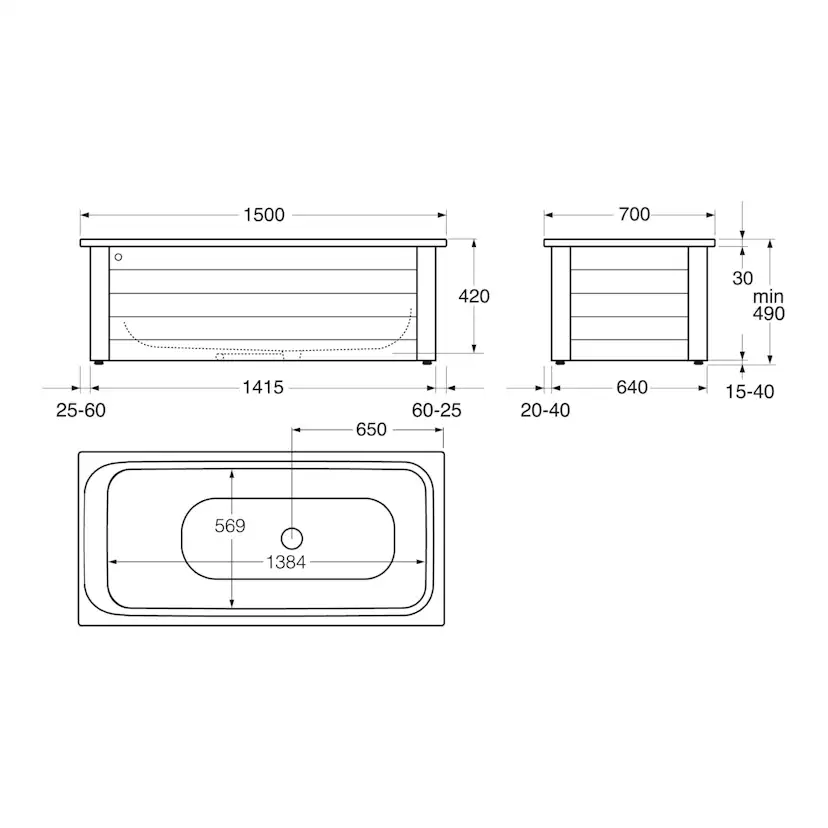 Helfrontstativ Gustavsberg 7415