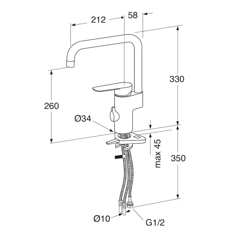Köksblandare Gustavsberg Atlantic