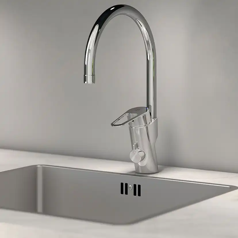 Blyfri Köksblandare Gustavsberg Nautic med Diskmaskinsavstängning & Svängbar Pip