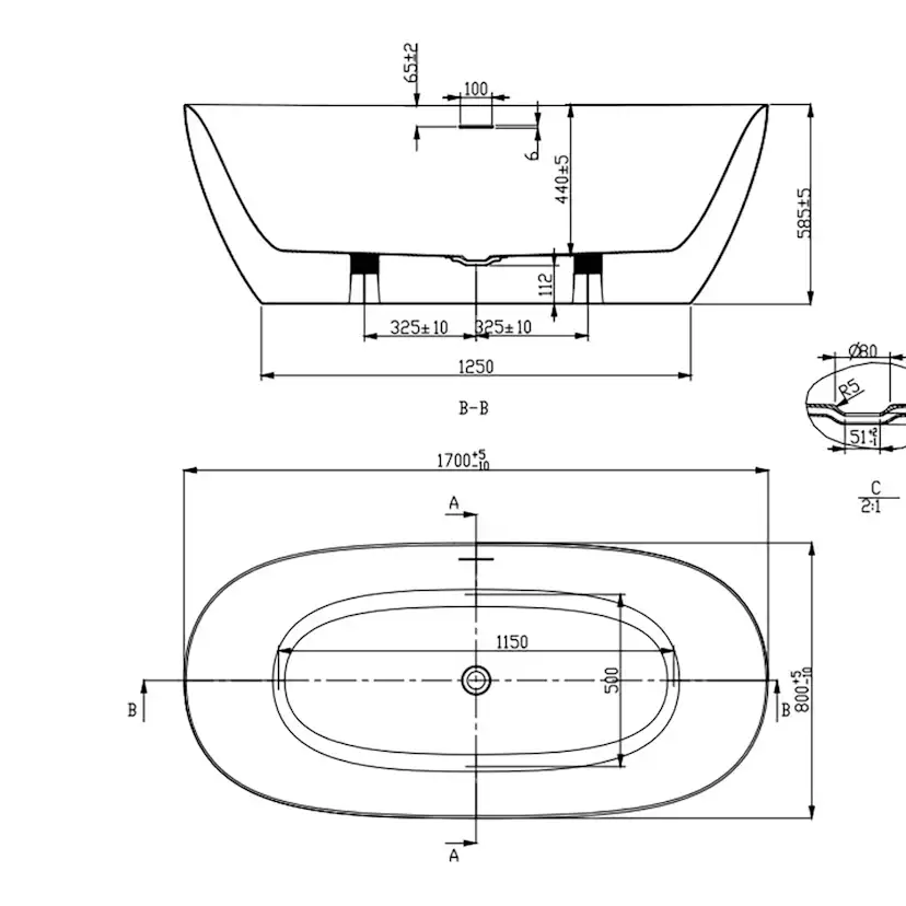 Badkar Strømberg Genoa Lucite