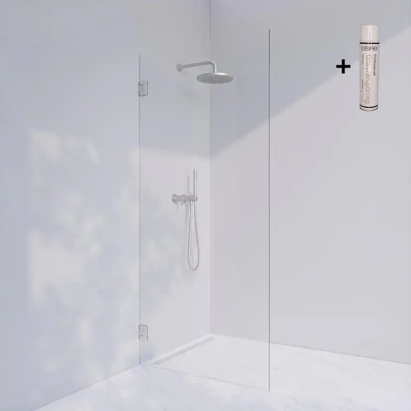 Duschvägg Invitrea Flair GH2 med Glasrengöring