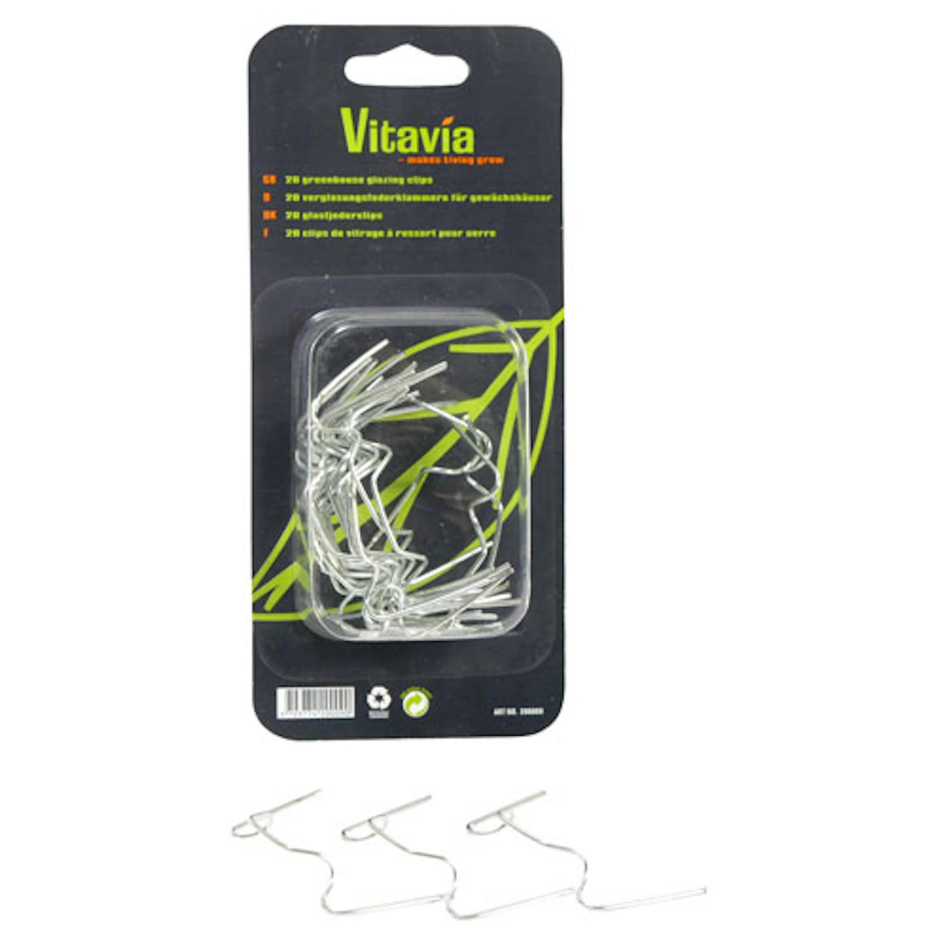 Glasclips Vitavia Glasclips till Växthusglas 20 st