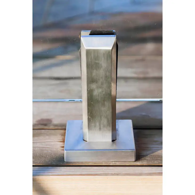 Glasräckesfot Jabo Fyrkantig till Glasräcke Adam