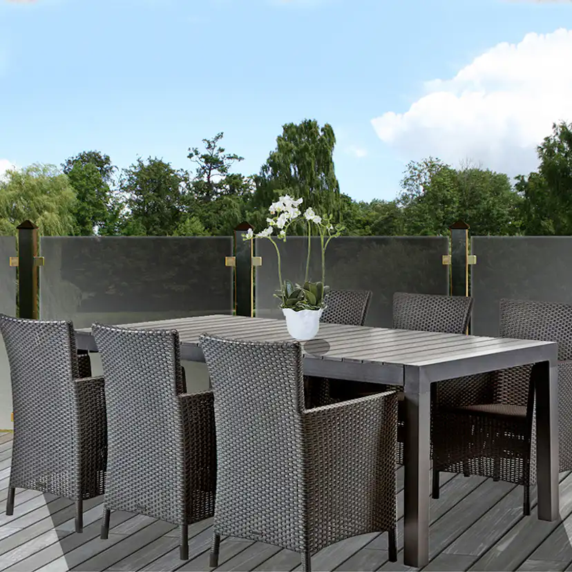 Glasstaket HORTUS Rökfärgat