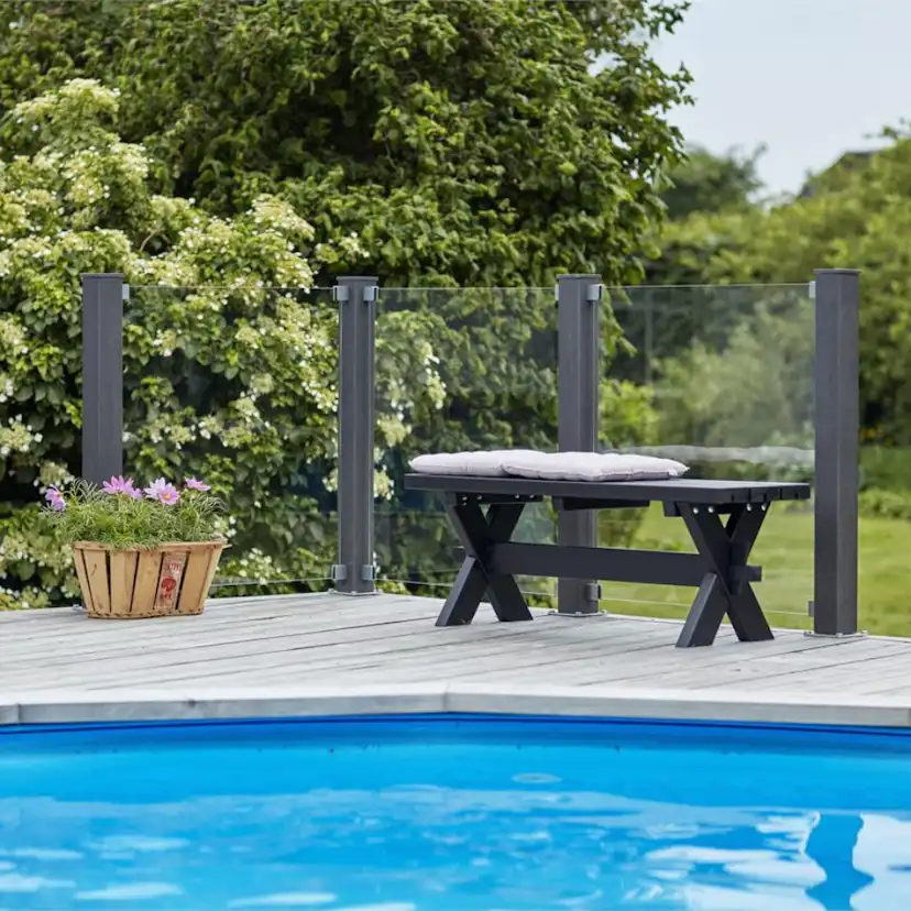 Glasstaket PLUS Klarglas 90x91 Inkl 4 st Beslag