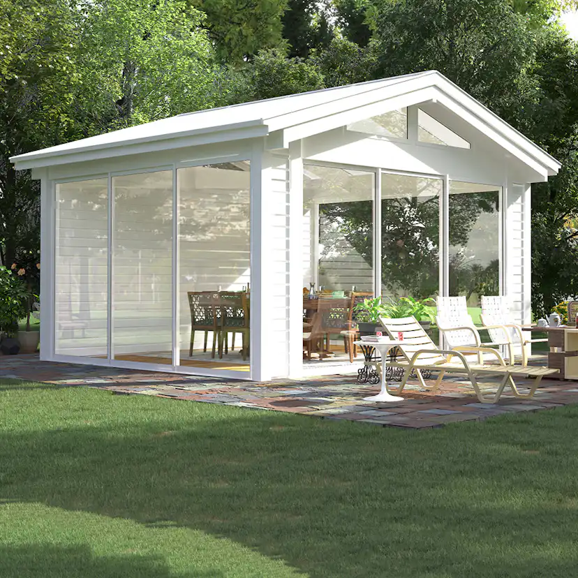 Komplett Fristående Uterum Landskap Glittra Vår & Höst 15 kvm