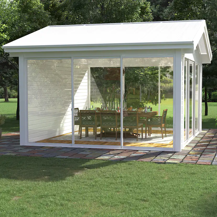 Komplett Fristående Uterum Landskap Glittra Sommar 15 kvm