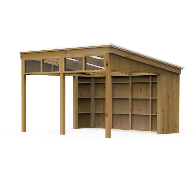 Landskap Fristående skärmtak Gnistra 14,8kvm