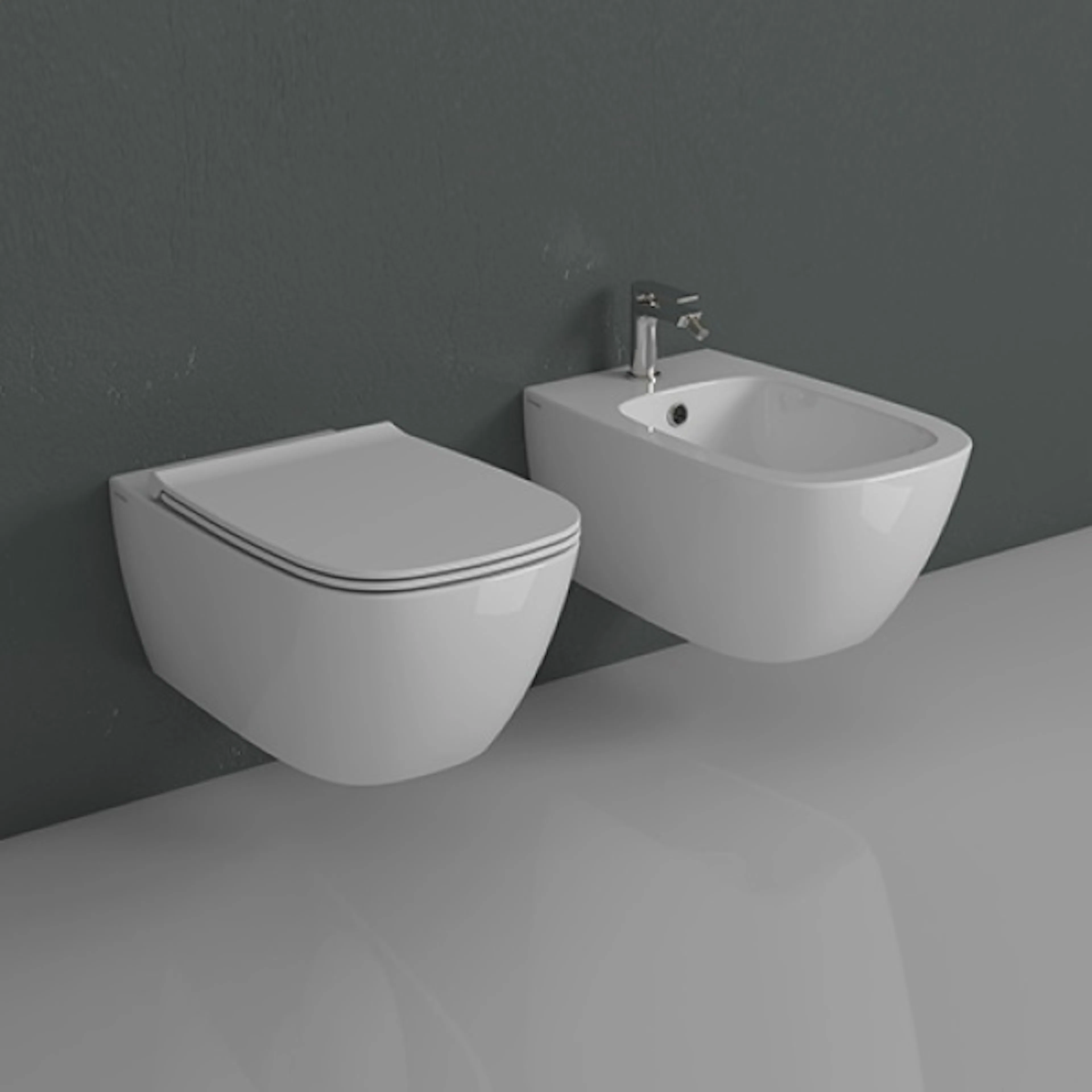 Vägghängd Toalettstol Globo Genesis