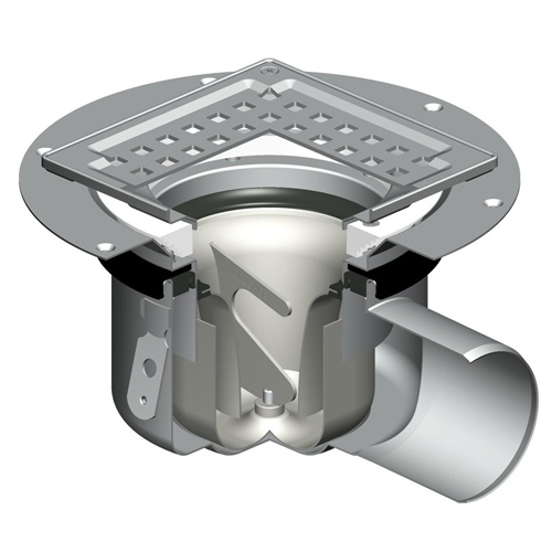 Golvbrunn Blücher Drain Multi 206 med Sidoutlopp