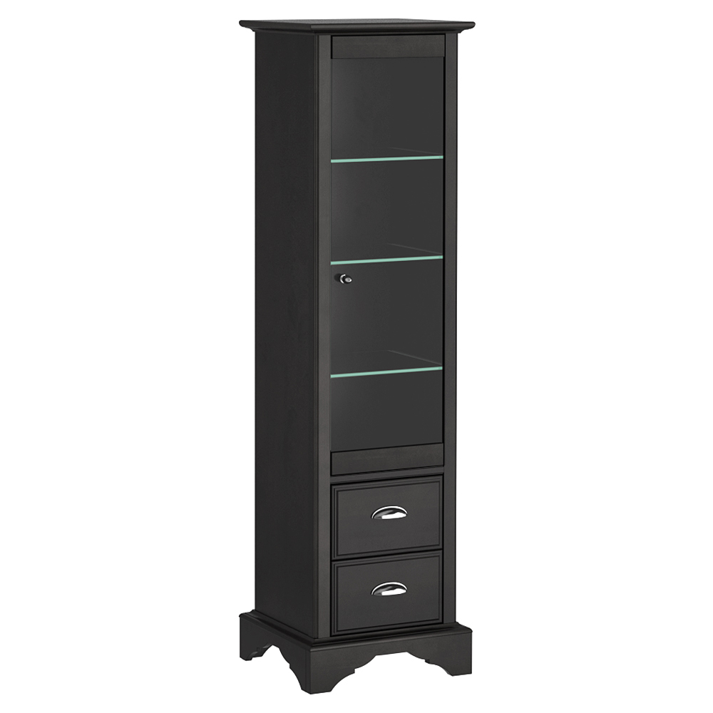 Golvskåp DuoBad Sekel med Lådor och Klarglasdörr