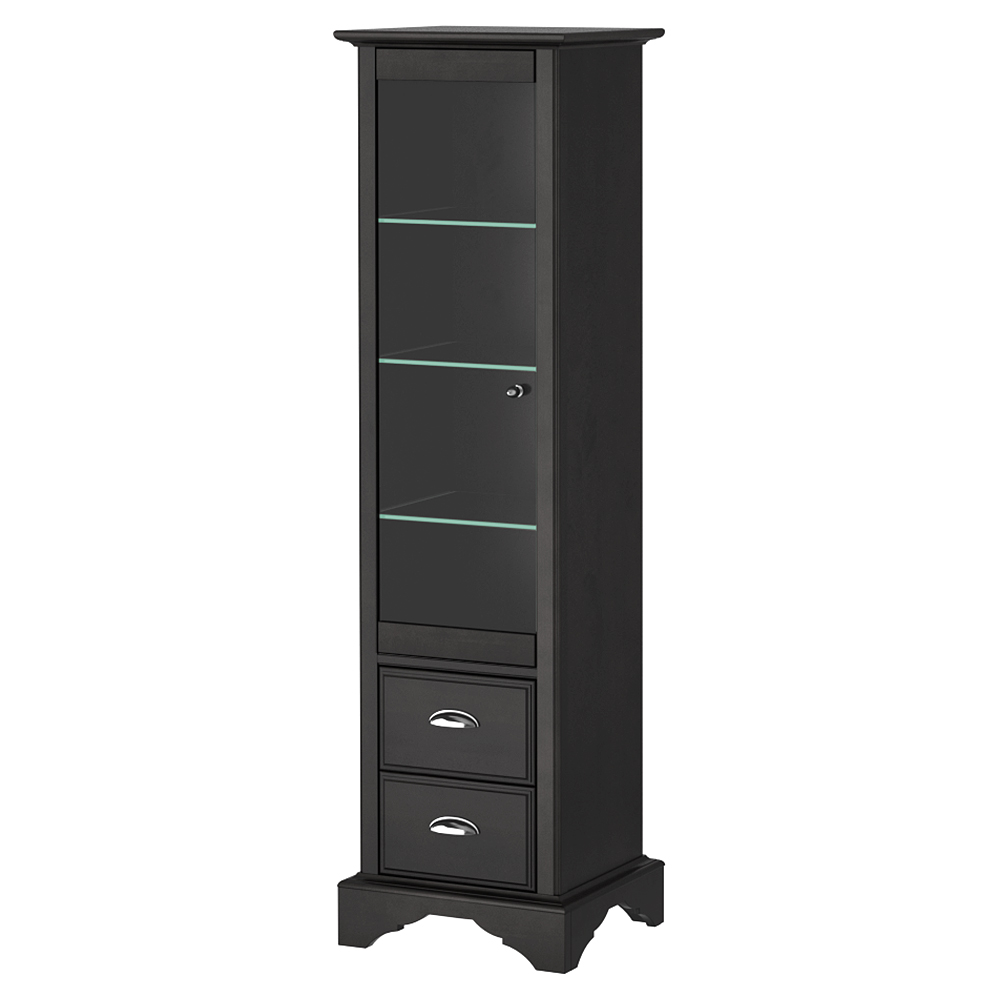 Golvskåp DuoBad Sekel med Lådor och Klarglasdörr