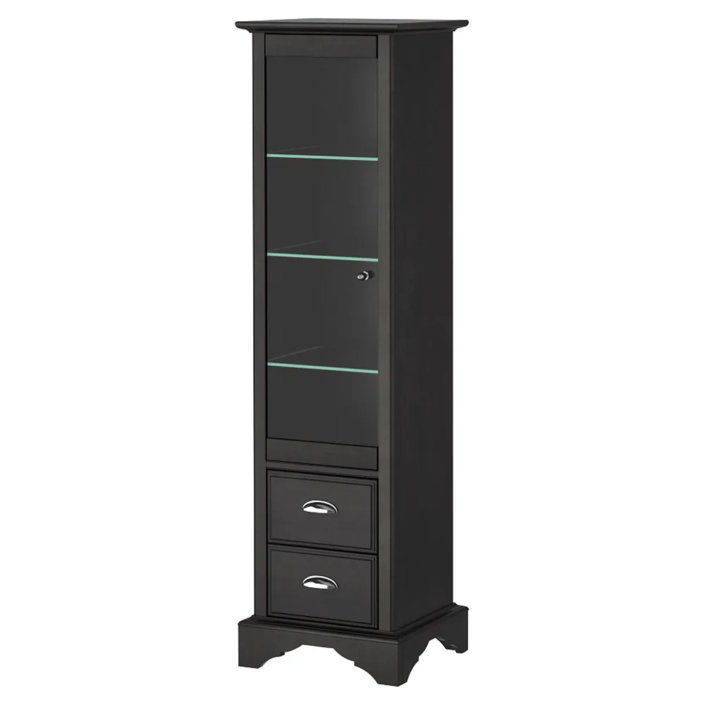 Golvskåp DuoBad Sekel med Lådor och Klarglasdörr