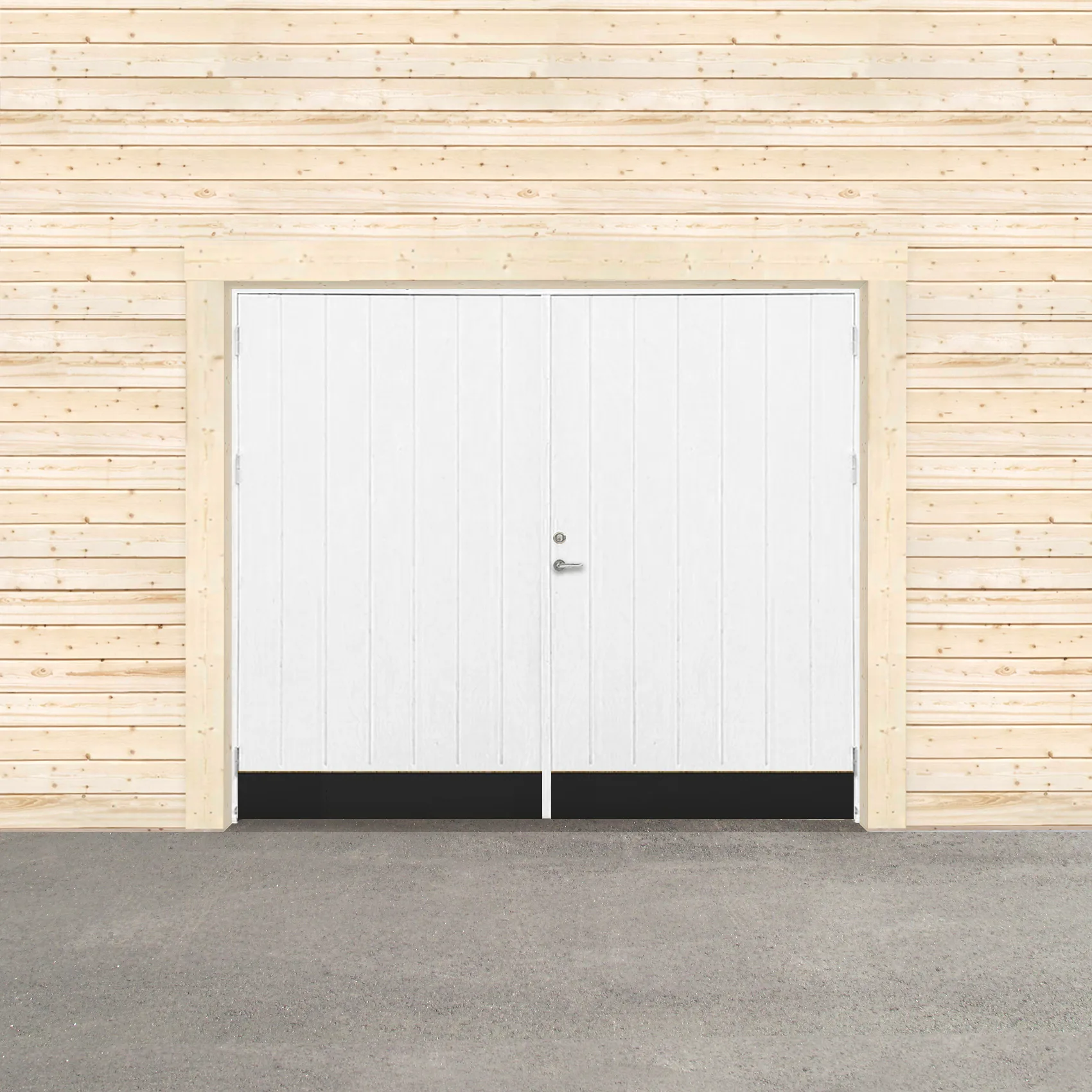 Garageport Sveadörren Kall Grundmålad