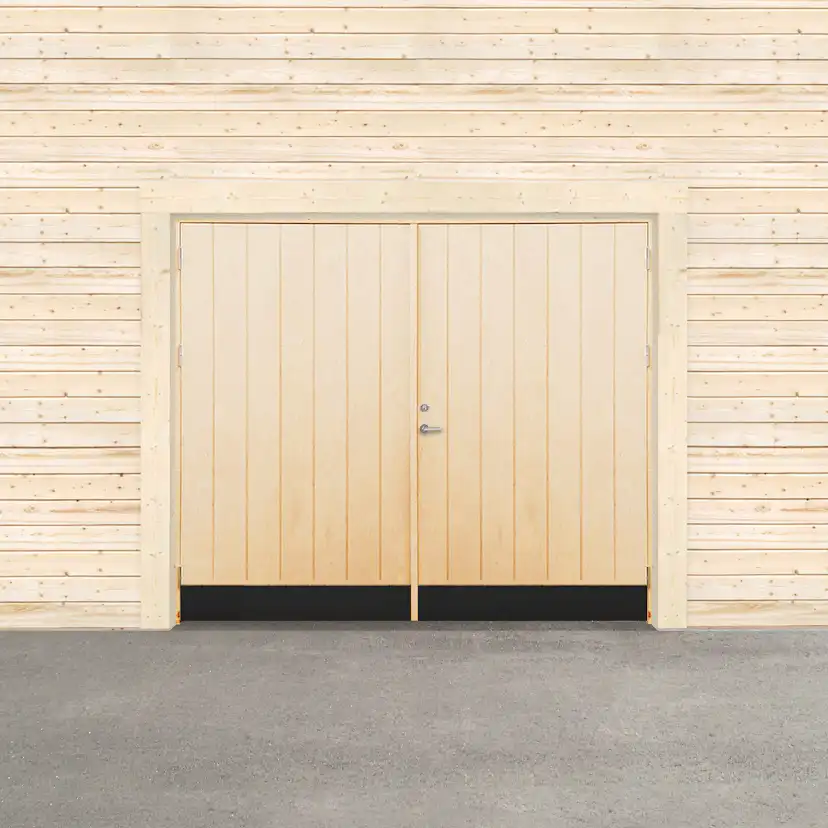 Garageport Sveadörren Varm Obehandlad