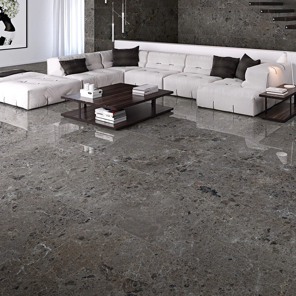 Klinker Tenfors Artic Antracita Marmor Blank 78x158 cm