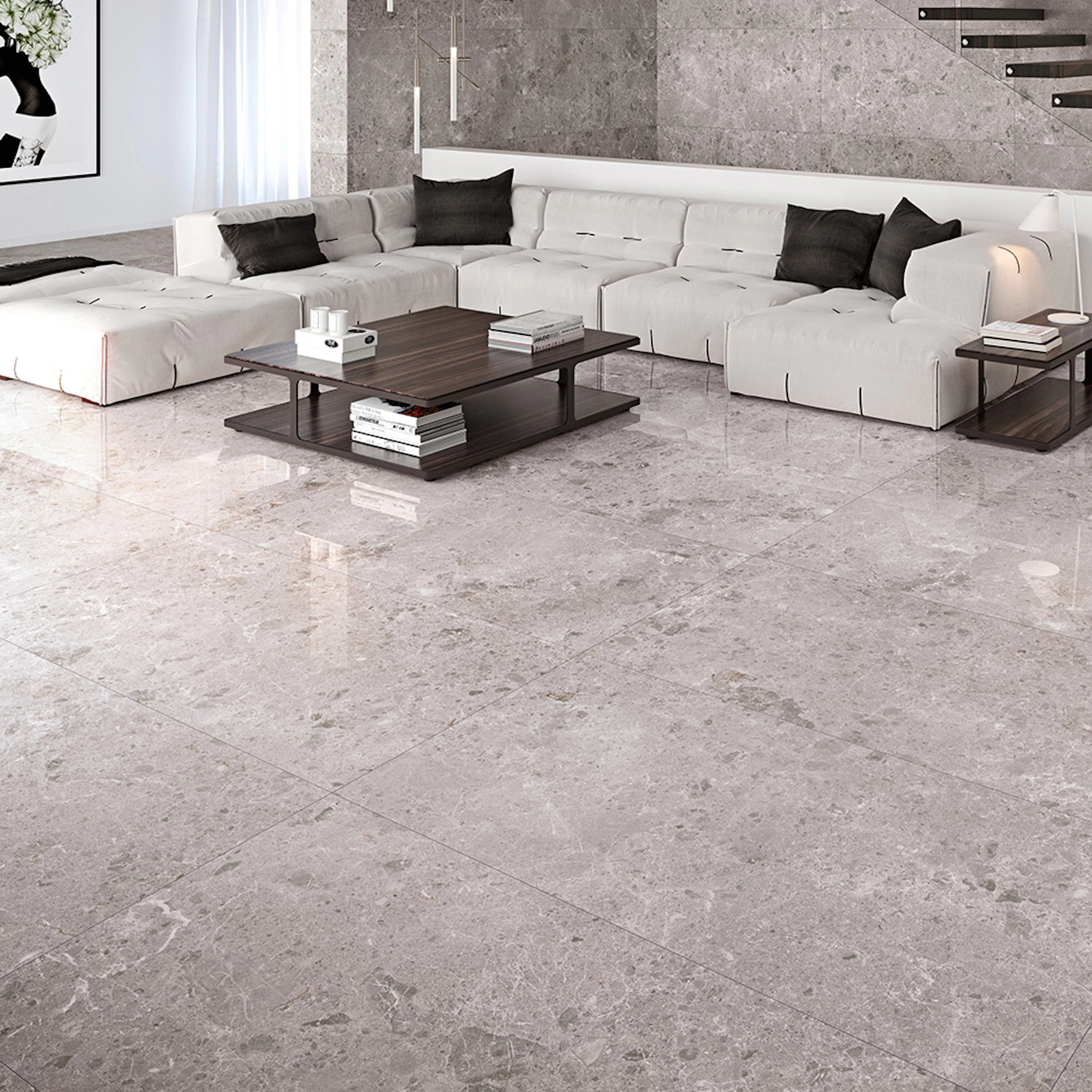 Klinker Tenfors Artic Gris Marmor Blank 59x119 cm