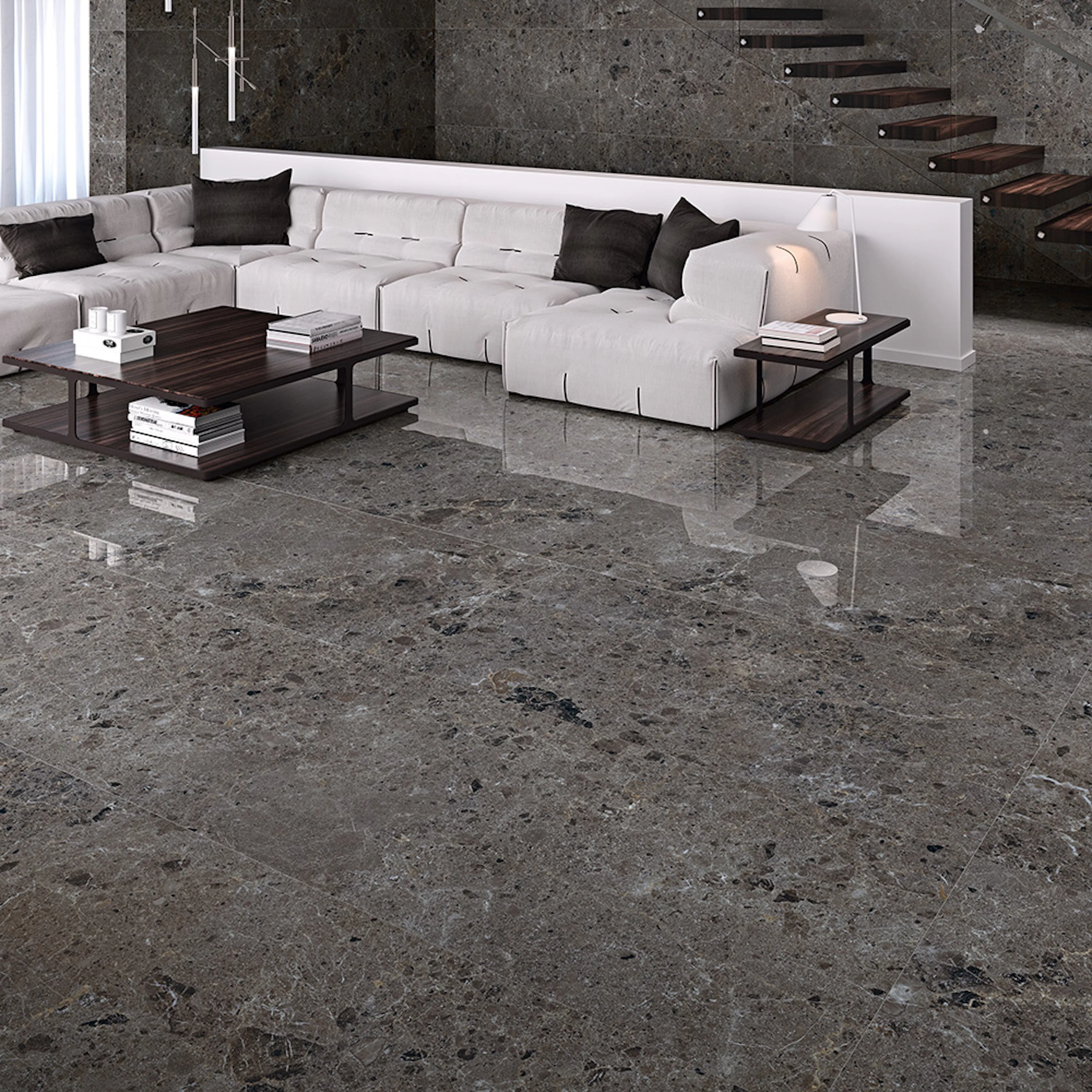 Klinker Tenfors Artic Antracita Marmor Blank 59x119 cm