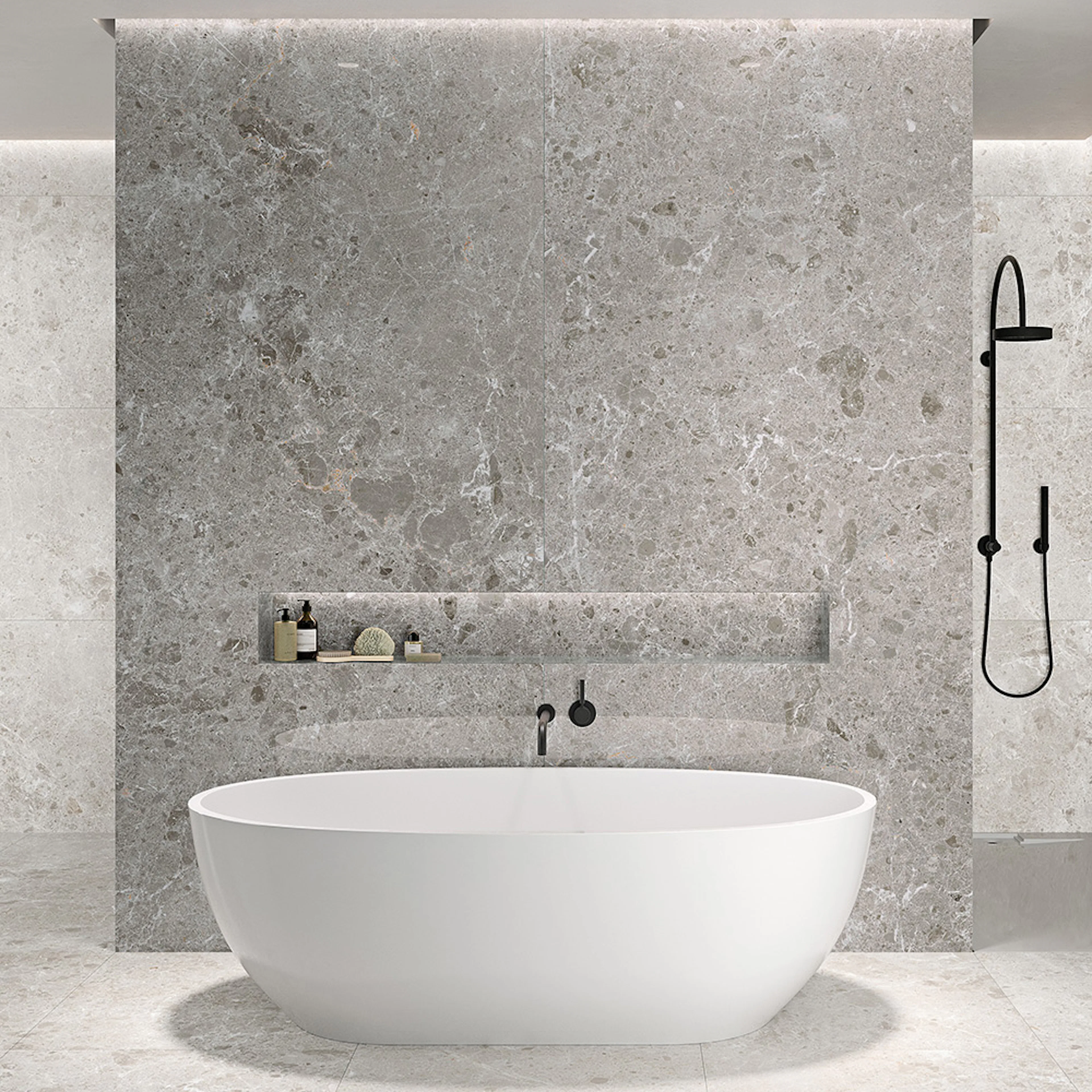 Klinker Tenfors Artic Gris Marmor Blank 59x59 cm