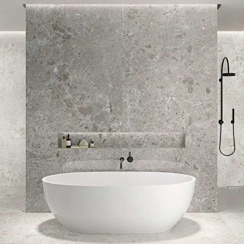 Klinker Tenfors Artic Gris Marmor Blank 59x59 cm