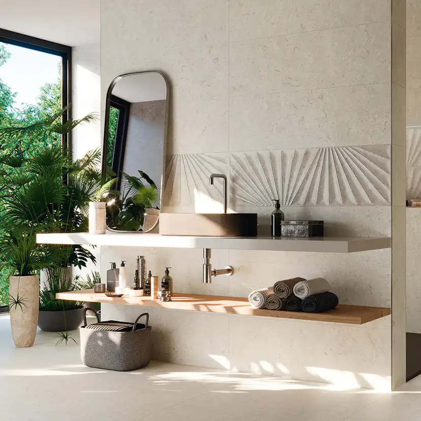 Klinker Tenfors Gotlandssten Bone 60x60 cm