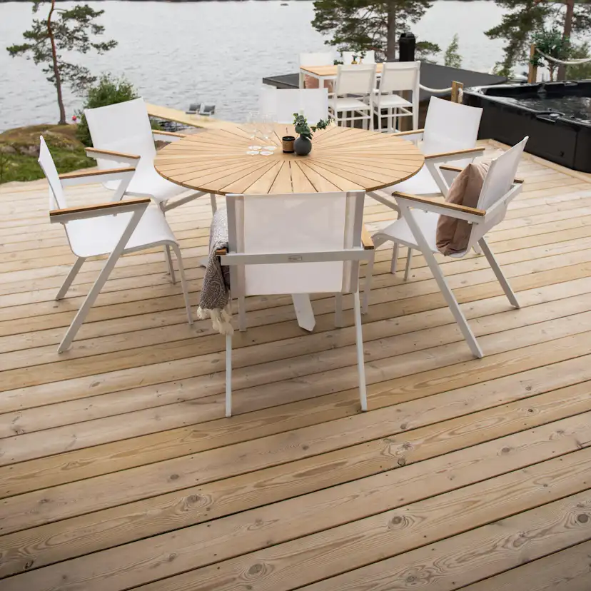 Matgrupp Venture Home Meya Ø 140 med 6 Stolar