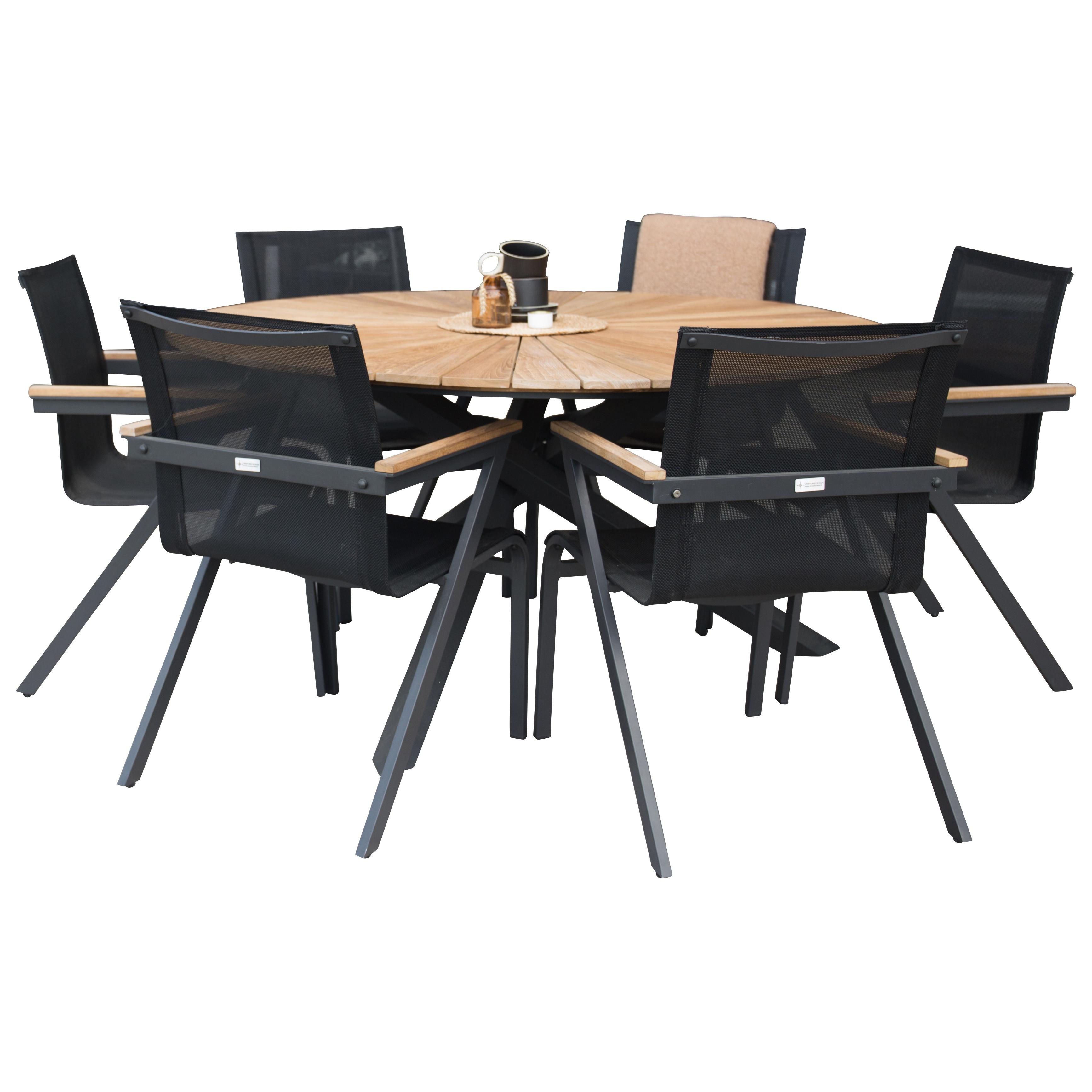 Matgrupp Venture Home Meya Ø 140 med 6 Stolar