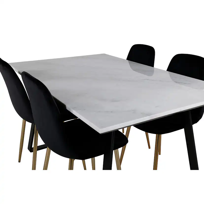 Matgrupp Venture Home Estelle med 4 Polar stolar