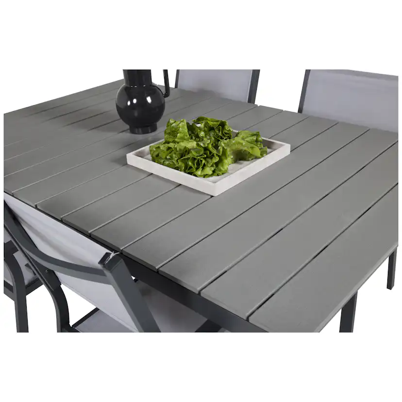 Matgrupp Venture Home Lova 160/240 med 4 Copacabana Karmstolar