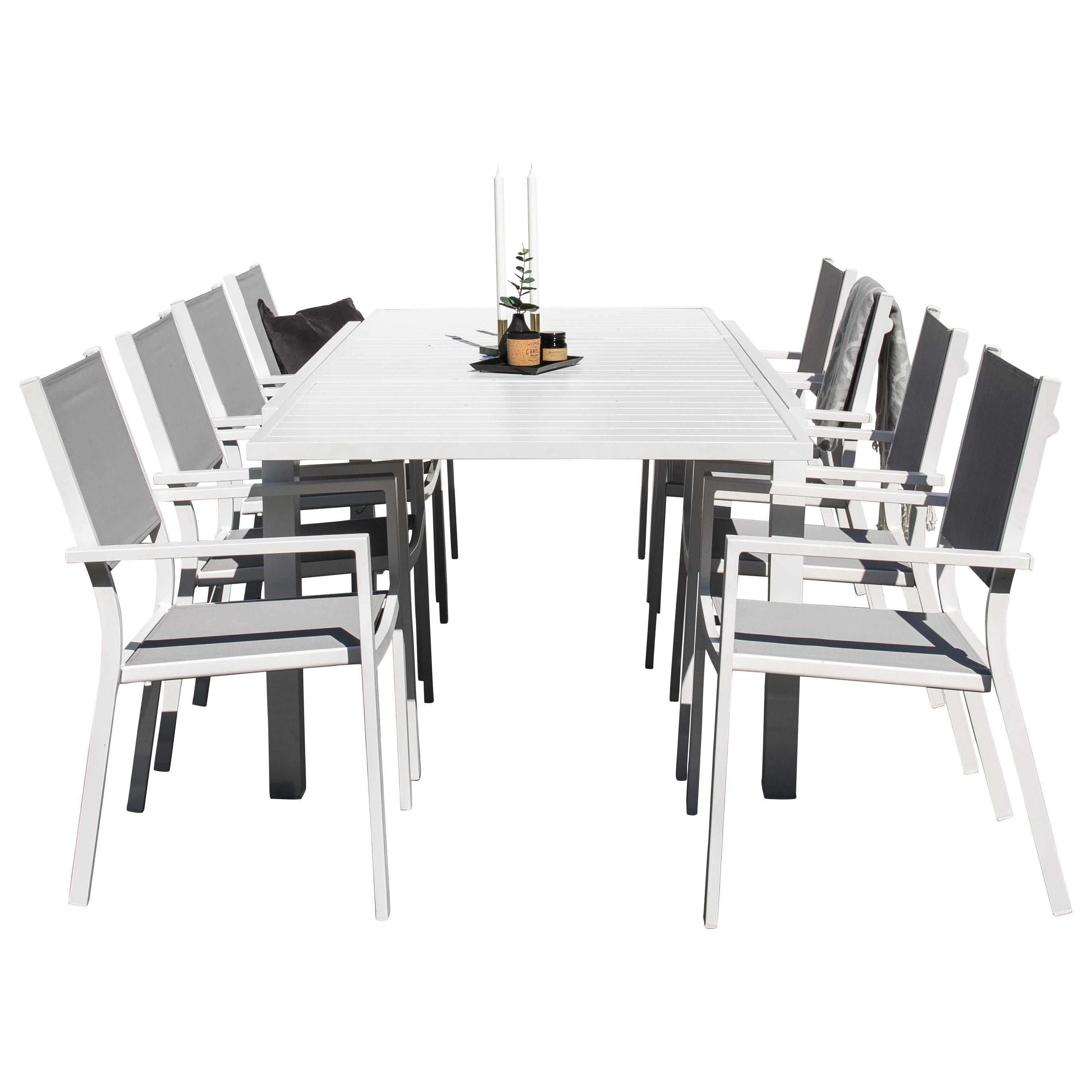 Matgrupp Venture Home Madrid 160/240 med 8 Copacabana Matstolar