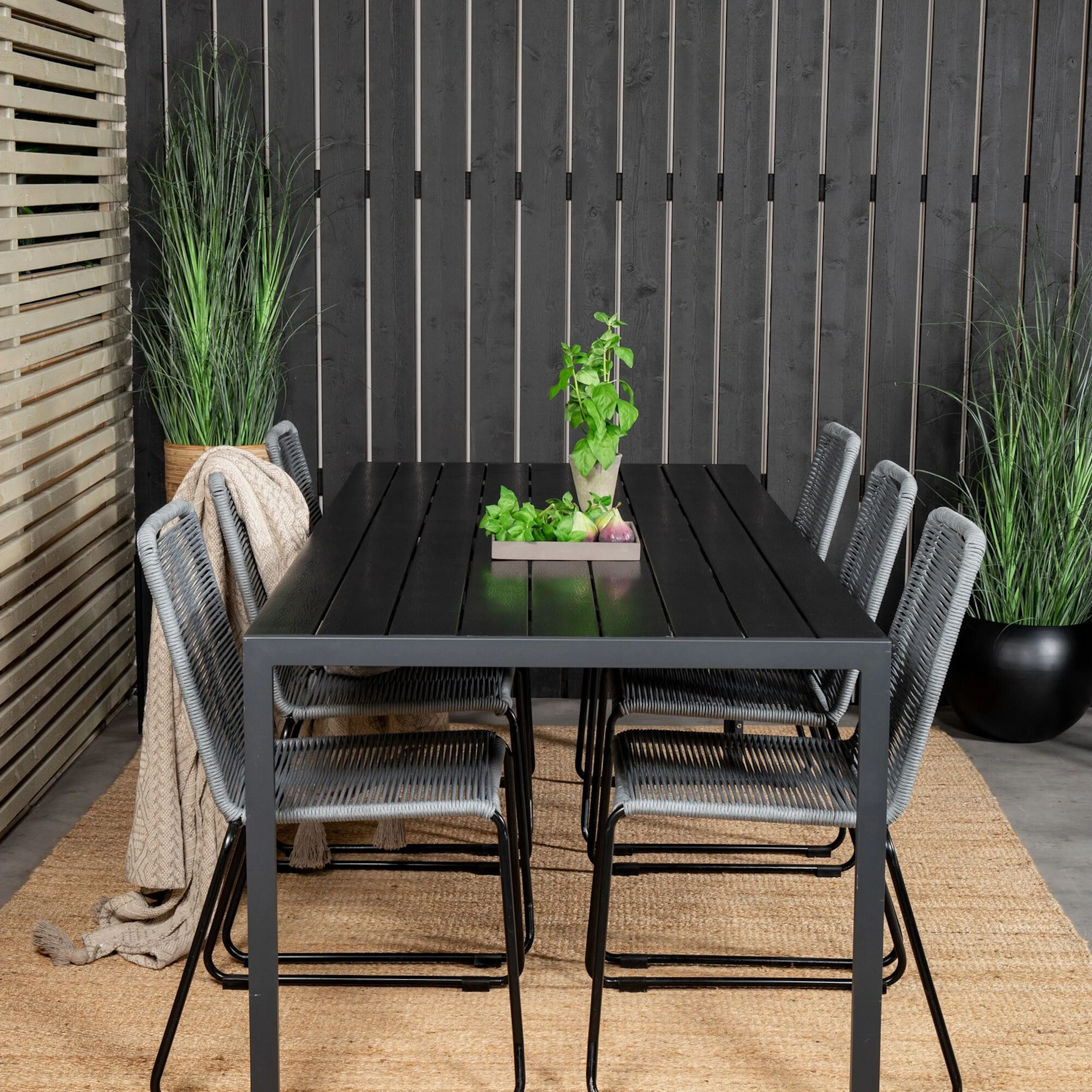 Matgrupp Utomhus Venture Home Break med 6 Lindos Trädgårdsstolar