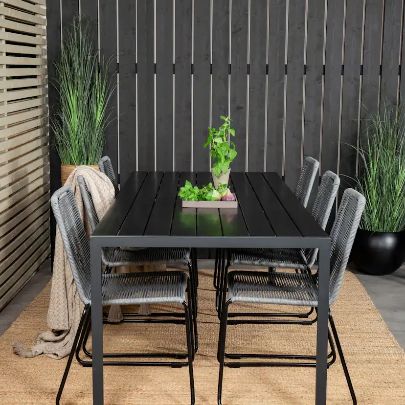 Matgrupp Utomhus Venture Home Break med 6 Lindos Trädgårdsstolar